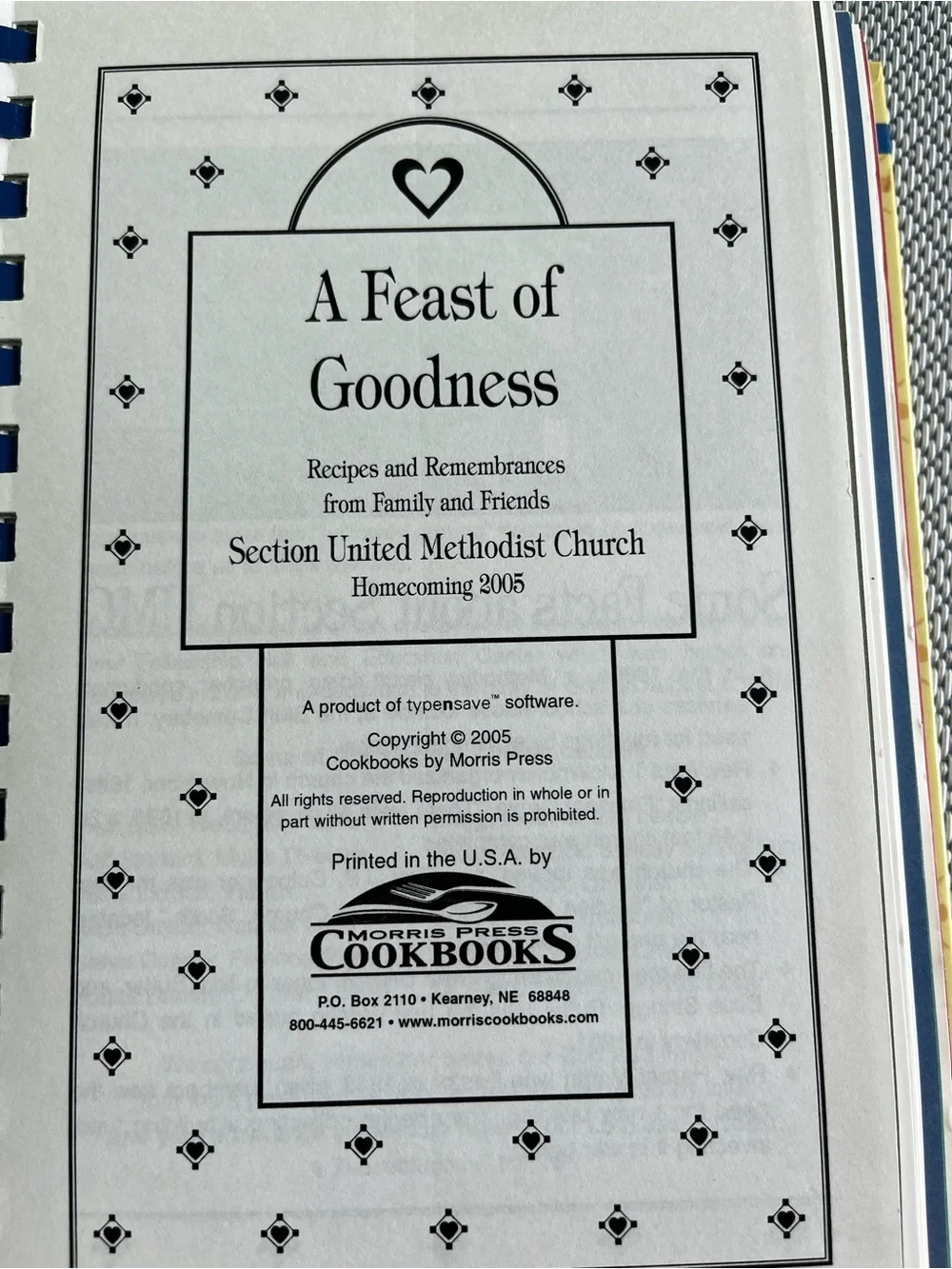 Vintage ‘A feast of Goodness’ Cookbook